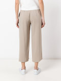 straight cropped trousers
