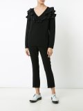 frayed hem cropped trousers