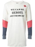 ‘Heroes’印花运动上衣