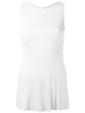 frill hem blouse