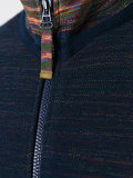 zipped up sweatshirt 