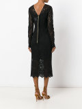 lace V-back dress