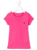 logo embroidered T-shirt