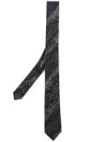 skinny diagonal pattern tie