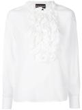 ruffled front bib shirt 