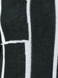 striped contrast crew neck jumper