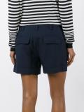 wide-legged pleated shorts