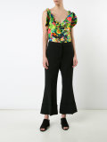 ruffled floral top