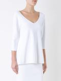 micro crepe trapeze sweater