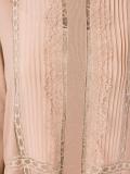 pleated front dress