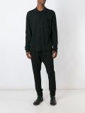 polo collar cardigan