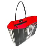 striped shopper tote 