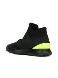 safety buckle high top sneakers