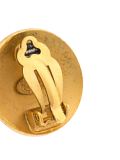 CC button clip-on earrings