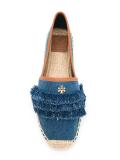 fringed denim espadrilles