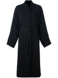 concealed fastening belted coat