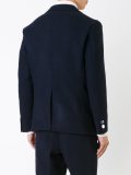 pinned one button blazer