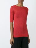 shimmer knit sweater