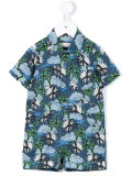 palm tree print romper 