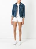 safety pin denim shorts 