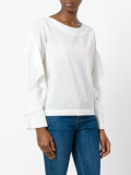 ruffled longsleeved blouse