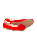 fringed trim ballerinas 