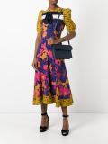 long printed bow dress 