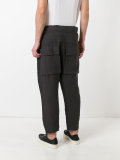 twill cropped trousers