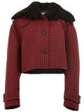cropped plaid jacket