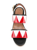 zigzag slingback sandals
