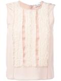 ruffled front tank top