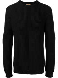 ribbed trim jumper 