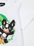  dog print T-shirt 