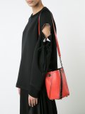 contrast-trim shoulder bag