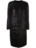 leather zip coat 