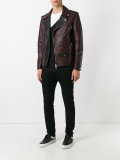 woven biker jacket