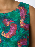 abstract print sleeveless dress