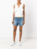 embellished back shorts