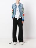 roses embroidery denim jacket