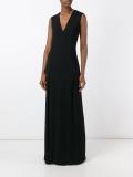 v-neck long dress