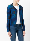 patterned open cardigan