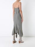 ruffled hem dress