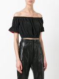 cropped bardot top 