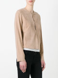 collarless jacket