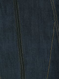 strapless zipped denim dress
