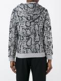 snakeskin print hoodie