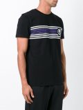 striped print T-shirt