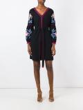 flower embroidered dress