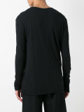 shredded trim sweatshirt 