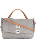 zigzag print tote